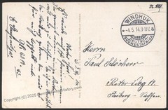 Germany 1914 SW Africa WINDHUK DSWA Cover 5pf Wmk Yacht 111385