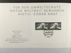 GERMAN POST ART-EDITION 2008/12 EISBÄR POLAR BEAR KNUT PINGUINE PENGUINS
