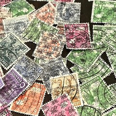 1940’s ALLIED OCCUPIED GERMANY STAMPS LOT WITH POST HORN OVERPRINTS