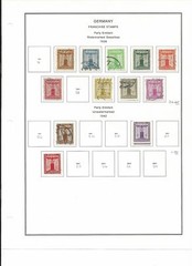 Germany Back of Book Collection 1903-1955 on 12 Album Pages, Airmail +