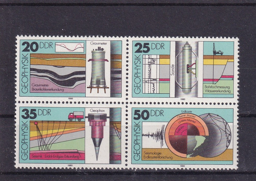 DDR MNH ** 2557-60 Scott 2143-6 Geophysics