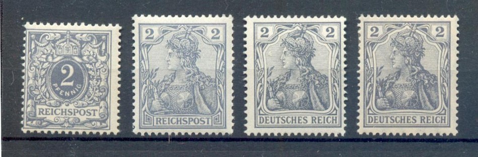 DR-Germania 52+53+68+83I MNH Postfrisch 21EUR Echt MICHEL-Nummer