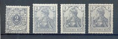 DR-Germania 52+53+68+83I MNH Postfrisch 21EUR Echt MICHEL-Nummer