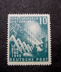 German Stamp Scott# 665 Reconstruction 1949 MNH C376