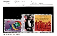 Germany, Postage Stamp, #1939-1941 Mint NH, 1996 Paul Lincke (AB)