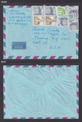Germany Berlin 1985 Air Mail Cover to New York USA