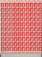 Stamp Germany Mi 788 Sc 511B Sheet 1941 WWII Fascism War Era Hitler MNH F