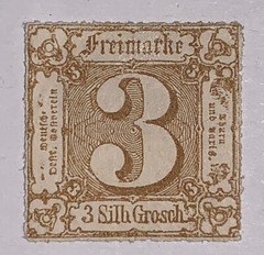 Travelstamps: 1859-1860 Germany Thurn & Taxis Stamps Scott # 12 MOGH
