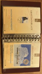 GERMANY FDS ETB 2001/24- 2001/49 27 FIRST DAY SHEETs W/ Binder Rare Set