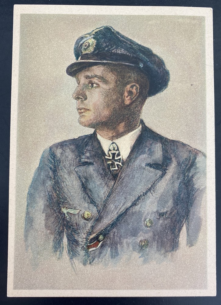 1944 Germany Picture Postcard Cover U Boat Kriegsmarine Captain Endrass