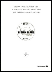 GERMANY FOLDER 2012/31 FAUNA TIERHEIME TIERSCHUTZBUND KATZEN HUNDE KATZE HUND