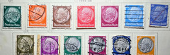 Germany Lot of 25 Stamps – 1933 – 1936 (Unusual Joined 1 pf & 12 pf Pair!)
