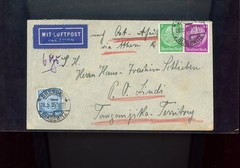 germany to tanganika territory airmail 1935 scott 427 L c 2