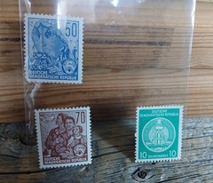 Stamps (lot) East Germany DDR 10/50/70 DeutscheMark Postage Unused MNH 1950s