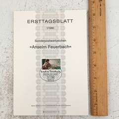 Lot of 12 German Ersttagsblatt First Day Cover Stamp Sheets 1980 Commemorative