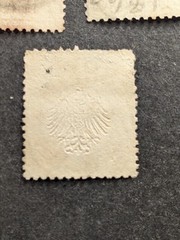GERMANY 1872 Lot of 5 Used Stamps 1/3, 1/2, 1, 2 Groschen Large – 1/3 Gros Small