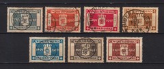 GERMANY 1916. WÜRTTEMBERG SERVICE STAMPS Mi.# 123/129 COMPLETE SET USED