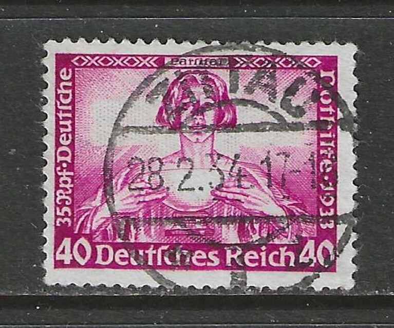 Germany 1933 40+35 Pf. Wagner „Persifal“ issue used, $ 200.00