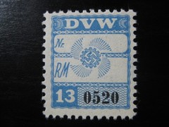 THIRD REICH mint MNH DVW 0520 revenue stamp!