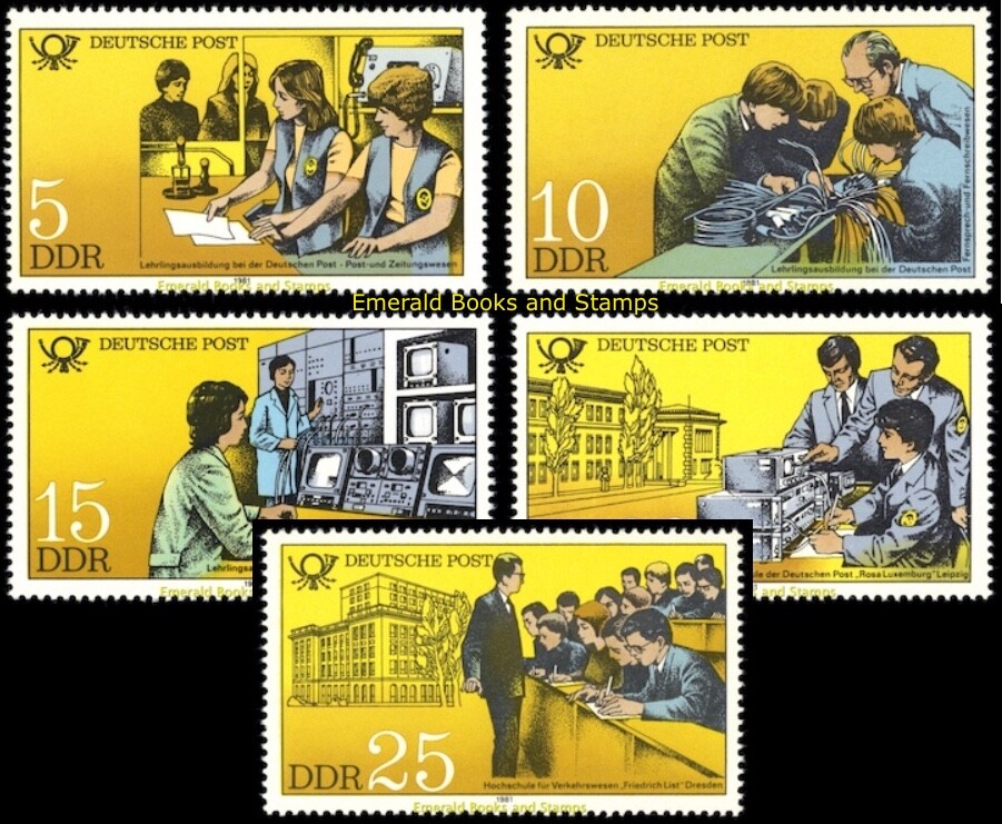 EBS East Germany DDR 1981 – Educational Institutions – Michel 2583-2587 – MNH**