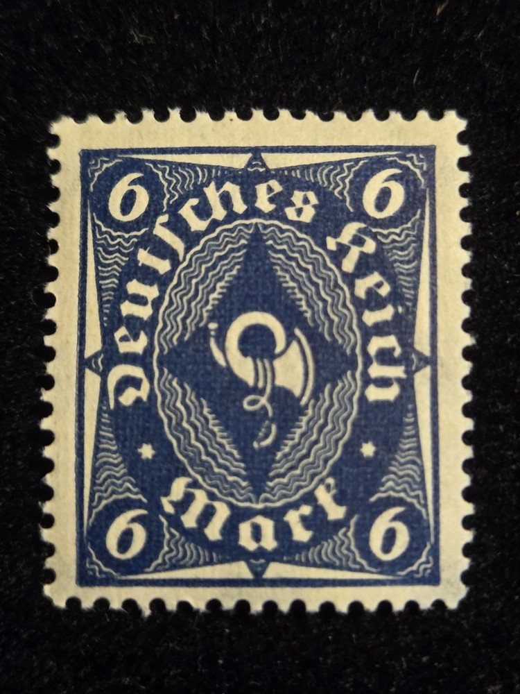 Old Vintage 1922 Germany Stamp Mi 189 Post Horn Mint Not Hinged