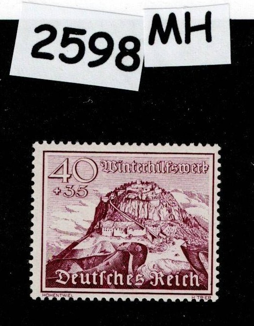 Mint MH stamp Scott B168 1939 Winter relief Culture fund Germany #2598