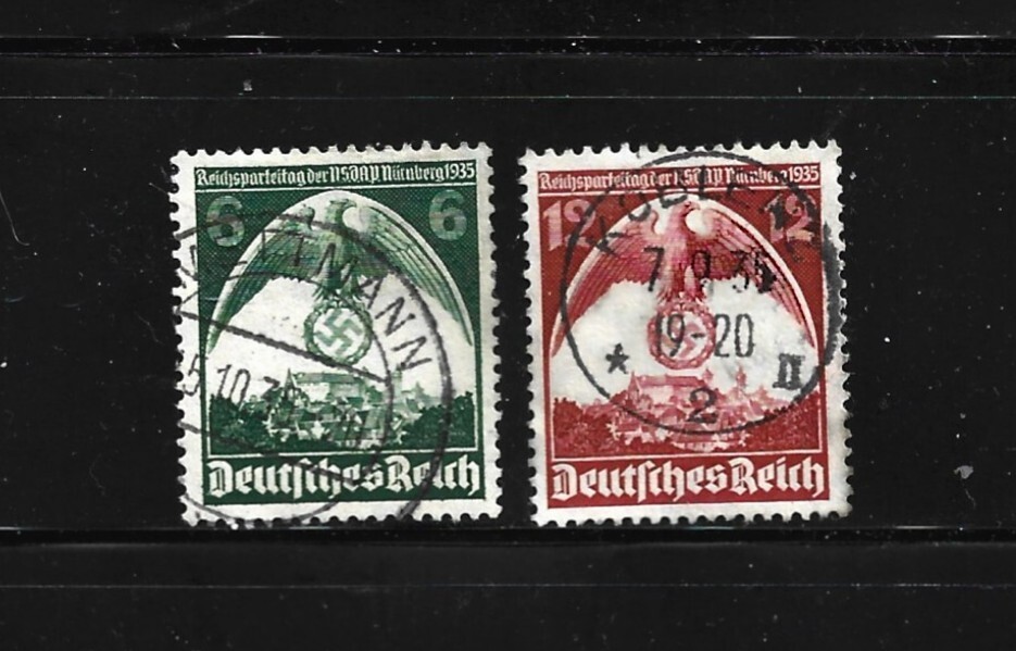 Germany Stamps-Scott # 465-466-Used/LH-NG-1935