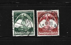 Germany Stamps-Scott # 465-466-Used/LH-NG-1935