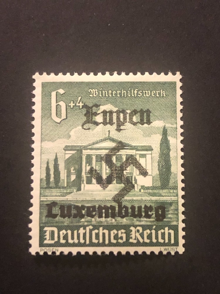 Germany WWII propaganda fantasy ovpt (EUPEN) 6+4 Rpf. MNH /s1 #625