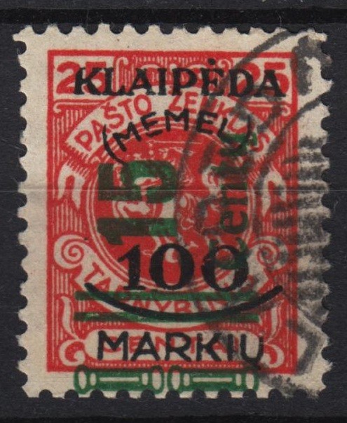 + GERMANY MEMEL KLAIPEDA 1923. Mi. #231 FINE USED
