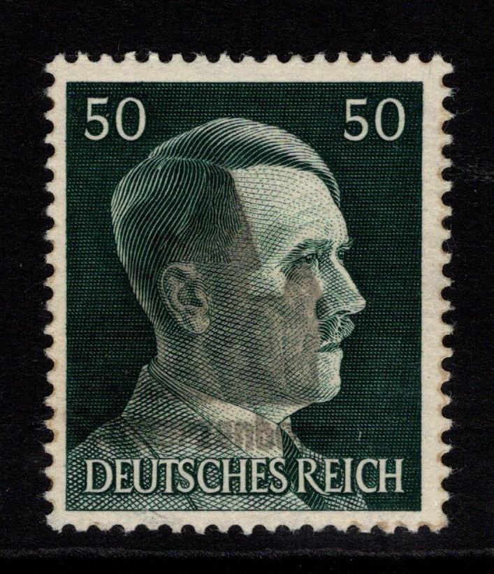 Germany 1945 Castle Obliterate 50p MNH / Signed Richter / Light Crease – S58835