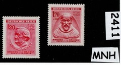 MNH stamps 1943 Wagner & Winter relief WWII Germany Occupation BaM #2411