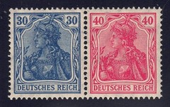 Germany – 1921 Zd-MiNr. W16, 30pf+40pf Germania, se-tenant pair, MNH