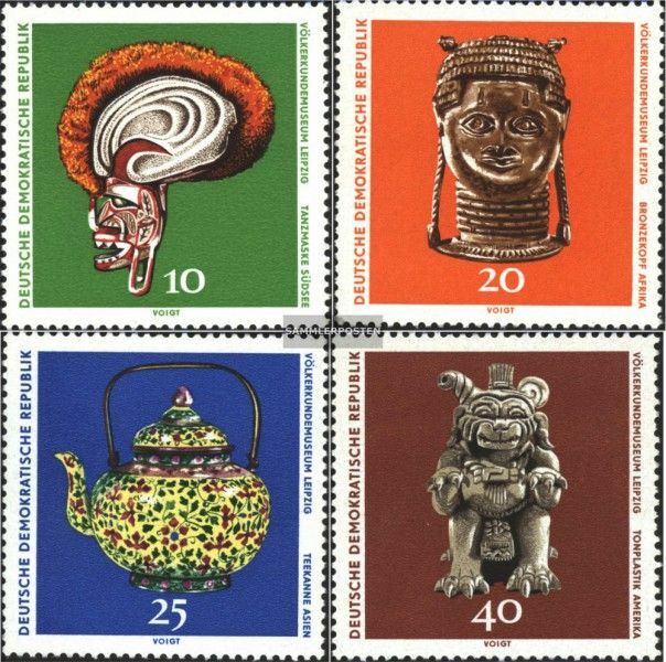 DDR 1632-1635 (complete issue) used 1971 Ethnology