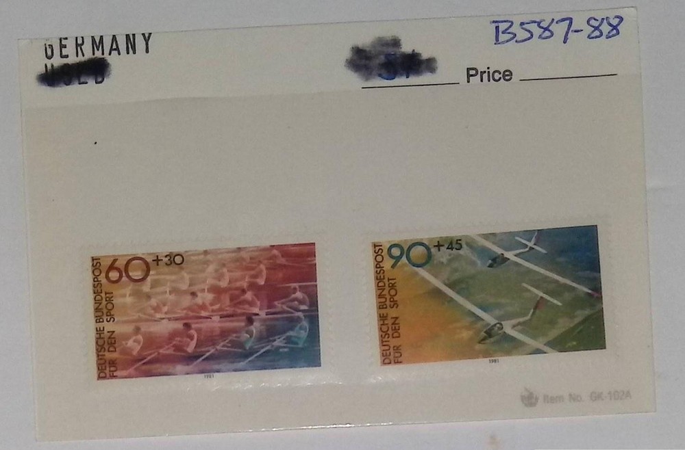 Germany Stamp 60+30 MNH Multi-Color Sports Semi-Postal Deutsche Bundespost