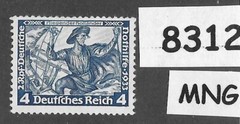 MNG Stamp B50 Richard Wagner 1933 Opera Dutchman Third Reich Germany #8312