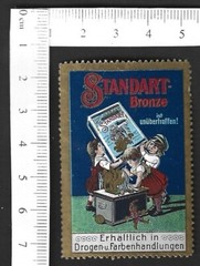 Germany STANDART BRONZE vintage advertisement poster stamp