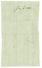 1845 German States – Austria post office receipt