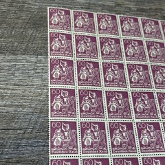MNH Stamps/ A pane/ Counter/ Iron worker Weimar German Republic 1921 60 Pfennig