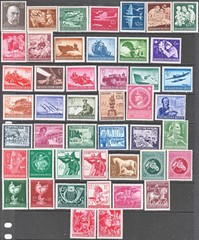 Stamp Germany Year 1944-5 Mi 864-910 Set WWII 3 Reich Wehrmacht Tank AH MNG