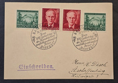 WW2 Nazi German Third Reich Cover Peter Rosegger Stamps Special Bday Cancel 1939