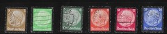 Used stamp full set 1934 Germany President Hindenburg memorial Black border