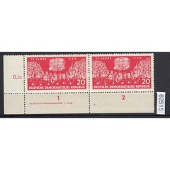 GDR 1961, Mi.-No.: 821 ** DV FN 4 Corner margin Print note