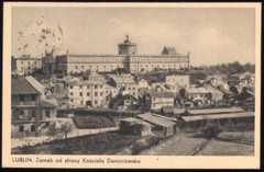 1939 GERMAN occupation of POLAND postcard circulated with over print Stamp