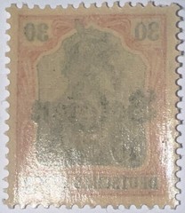 Travelstamps: Germany Offices in Belgium Stamps WWII, 30pf w/ 40c OP MOGNH Wmk