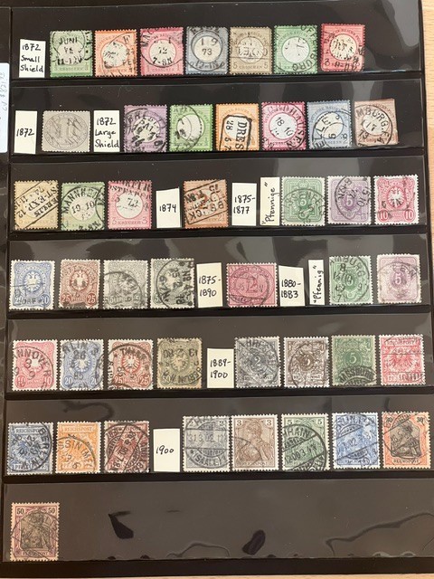 Germany 1872-1900 Fabulous Collection of Used in Stock Sheet 1X6170S
