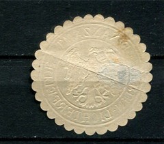 German Reich : Old Tax Office seal from Berlin-Lichterfelde – used