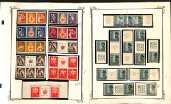 Croatia Specialized Stamp Collection on 40 Scott Pages, Blocks & Unlisted WWII