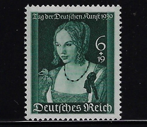 Germany 1939 Scott# B146 Mint NH 6+19pf Art „Venetian Woman“ by Durer SCV $26.00