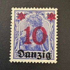 Germany Danzig 1921-1937: 26 Stamps, with Mi refs, some Mint (hinged or no gum)